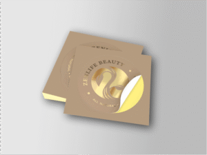 Custom Die Cut Gold Foil Sticker Glossy Lamination 80 gsm (Copy)